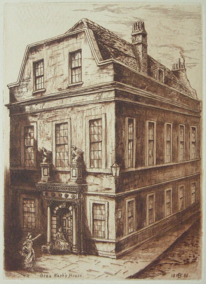 Etching - Beau Nash's House - Ellison